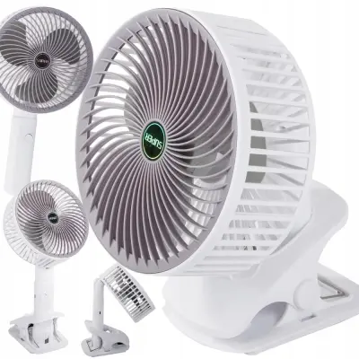 Brezžični aku. ventilator s sponko USB bel