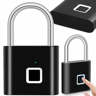 Protivlomna aku. vodoodporna ključavnica na prstni odtis USB