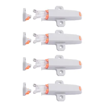 4 Pack Push to Open Zapah za omarice - Samozaklepanje Gray