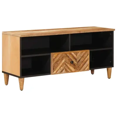 vidaXL Omare za shranjevanje s predalom Rjava 100 x 33,5 x 46 cm