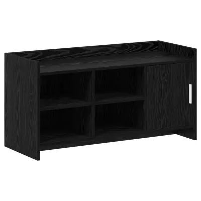 vidaXL Omara za čevlje Črni hrast 100 x 39,5 x 51 cm Inženirski les