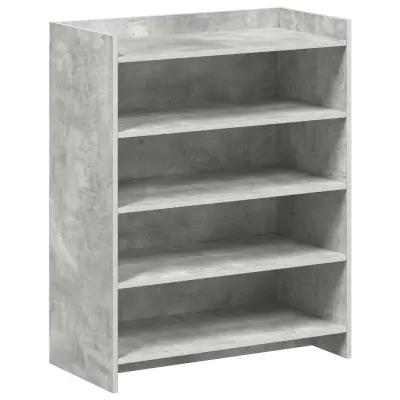 vidaXL Omara za čevlje Betonsko siva 73,5 x 36 x 92 cm Inženirski les