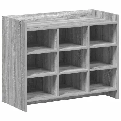 vidaXL Omara za čevlje Siva Sonoma 85 x 39,5 x 70 cm Inženirski les