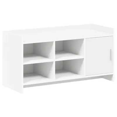 vidaXL Omara za čevlje z vrati Bela 100 x 39,5 x 51 cm Inženirski les