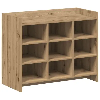vidaXL Omara za čevlje Artisan hrast 85 x 39,5 x 70 cm Inženirski les