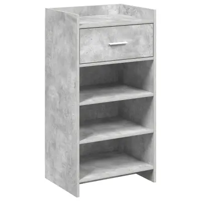 vidaXL Omara za čevlje Betonsko siva 48 x 36 x 92 cm Inženirski les