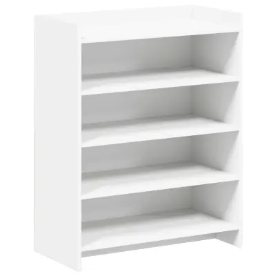 vidaXL Omara za čevlje Bela 73,5 x 36 x 92 cm Inženirski les