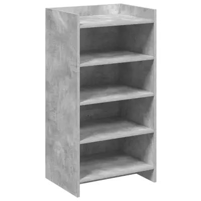 vidaXL Omara za čevlje Betonsko siva 48 x 36 x 92 cm Inženirski les