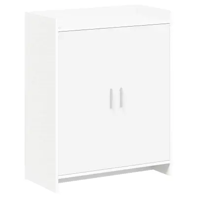 vidaXL Omara za čevlje z vrati Bela 73,5 x 36 x 92 cm Inženirski les