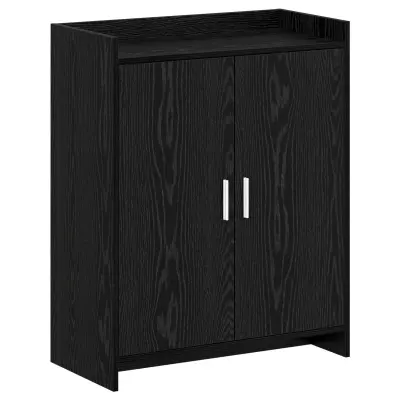 vidaXL Omara za čevlje Črni hrast 73,5 x 36 x 92 cm Inženirski les