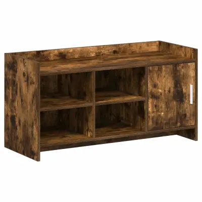 vidaXL Omara za čevlje Dimljen hrast 100 x 39,5 x 51 cm Inženirski les