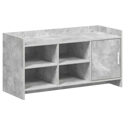 vidaXL Omara za čevlje Betonsko siva 100 x 39,5 x 51 cm Inženirski les