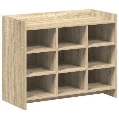 vidaXL Omara za čevlje Sonoma hrast 85 x 39,5 x 70 cm Inženirski les