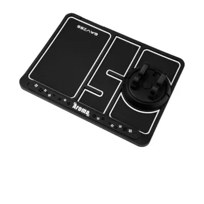 4-v-1 protizdrsna armaturna blazinica z vrtljivim držalom za telefon Black&White