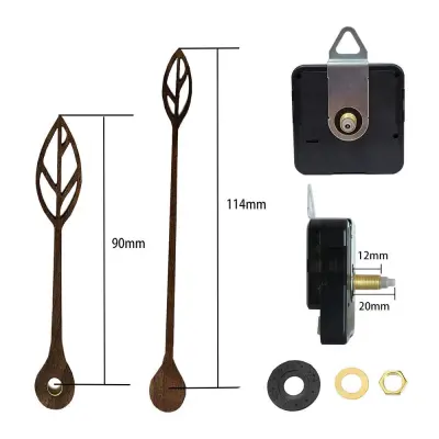 Tiho Gibanje Ure z 20 mm Gredjo - Deli za Ure DIY