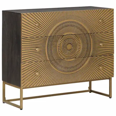 vidaXL Predalna omara s predalom Medenina 75 x 30 x 65 cm
