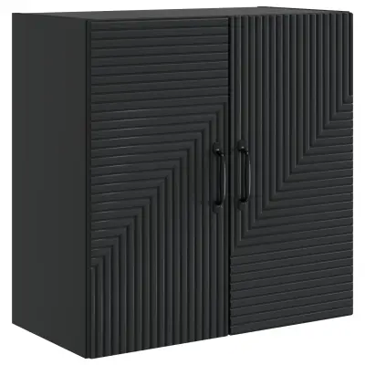 vidaXL Omara za steno Črna 59 x 31 x 60 cm Inženirski les