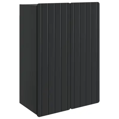 vidaXL Omara za steno Črna 66 x 34,5 x 92 cm Inženirski les