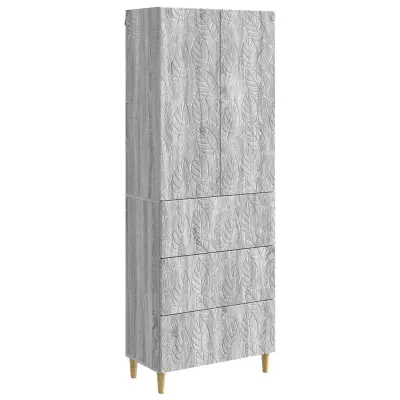 vidaXL Set omar 2 pcs Siva Sonoma 66 x 34,5 x 90 cm Inženirski les