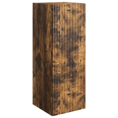 vidaXL Omara za steno Dimljen hrast 33 x 34,5 x 90 cm Inženirski les