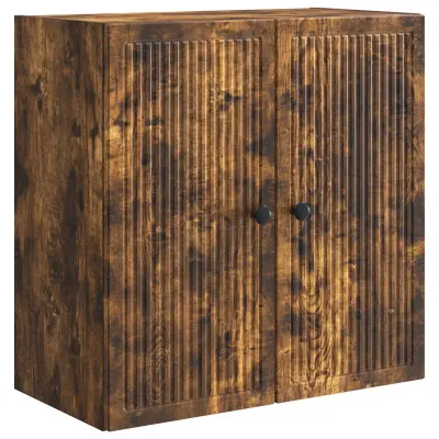 vidaXL Omara za steno Dimljen hrast 59 x 31 x 60 cm Inženirski les