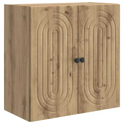 vidaXL Omara za steno Artisan hrast 59 x 31 x 60 cm Inženirski les