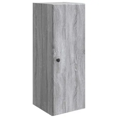 vidaXL Omara za steno Siva Sonoma 33 x 34,5 x 90 cm Inženirski les