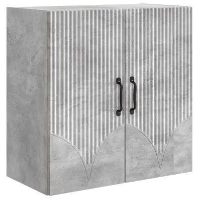 vidaXL Omara za steno Betonsko siva 59 x 31 x 60 cm Inženirski les
