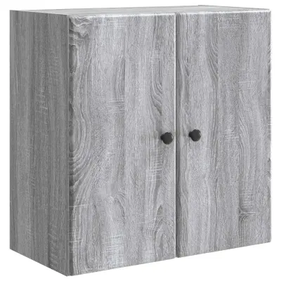 vidaXL Omara za steno Siva Sonoma 59 x 31 x 60 cm Inženirski les