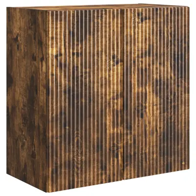 vidaXL Omara za steno Dimljen hrast 59 x 31 x 60 cm Inženirski les