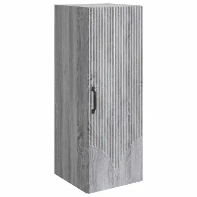 vidaXL Omara za steno Siva Sonoma 33 x 34,5 x 90 cm Inženirski les