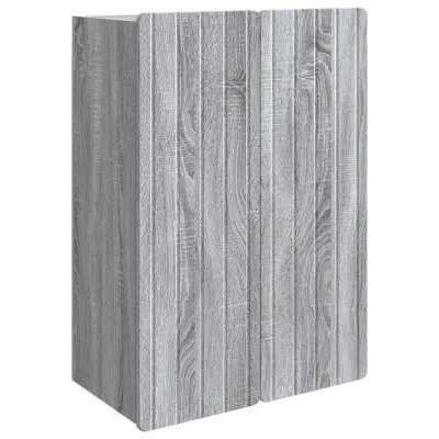 vidaXL Omara za steno Siva Sonoma 66 x 34,5 x 92 cm Inženirski les