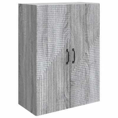 vidaXL Omara za steno Siva Sonoma 66 x 34,5 x 90 cm Inženirski les