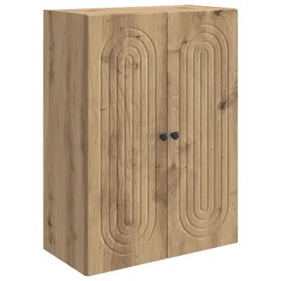 vidaXL Omara za steno Artisan hrast 66 x 34,5 x 90 cm Inženirski les