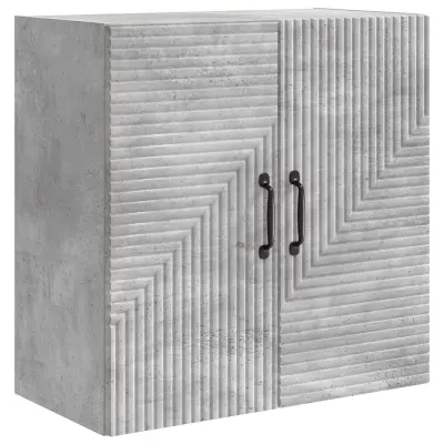 vidaXL Omara za steno Betonsko siva 59 x 31 x 60 cm Inženirski les
