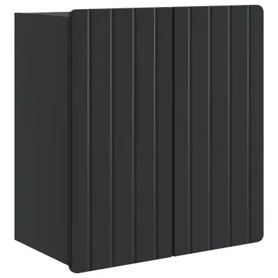vidaXL Omara za steno Črna 59 x 31 x 64 cm Inženirski les