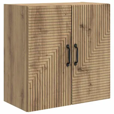 vidaXL Omara za steno Artisan hrast 59 x 31 x 60 cm Inženirski les