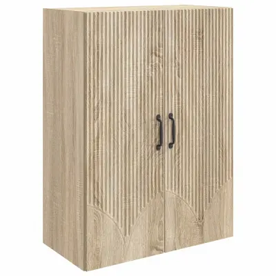 vidaXL Omara za steno Sonoma hrast 66 x 34,5 x 90 cm Inženirski les