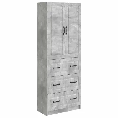 vidaXL Set omar 2 pcs Betonsko siva 66 x 34,5 x 87 cm Inženirski les