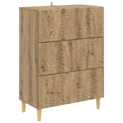 vidaXL Predalna omara Artisan hrast 66 x 34,5 x 90 cm Inženirski les