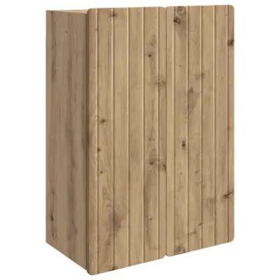 vidaXL Omara za steno Artisan hrast 66 x 34,5 x 92 cm Inženirski les