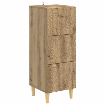 vidaXL Predalna omara Artisan hrast 33 x 34,5 x 90 cm Inženirski les
