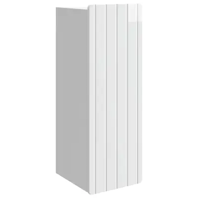 vidaXL Omara za steno Bela visok sijaj 33 x 34,5 x 94 cm