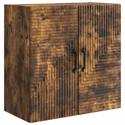 vidaXL Omara za steno Dimljen hrast 59 x 31 x 60 cm Inženirski les