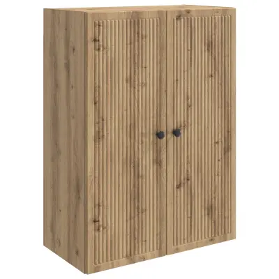 vidaXL Omara za steno Artisan hrast 66 x 34,5 x 90 cm Inženirski les