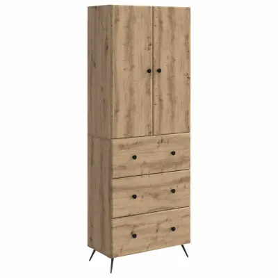 vidaXL Set omar 2 pcs Artisan hrast 66 x 34,5 x 90 cm Inženirski les