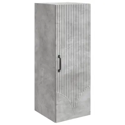 vidaXL Omara za steno Betonsko siva 33 x 34,5 x 90 cm Inženirski les