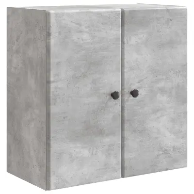 vidaXL Omara za steno Betonsko siva 59 x 31 x 60 cm Inženirski les
