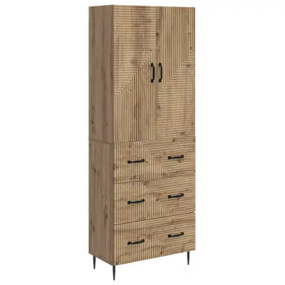 vidaXL Set omar 2 pcs Artisan hrast 66 x 34,5 x 90 cm Inženirski les