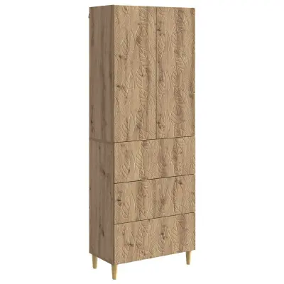 vidaXL Set omar 2 pcs Artisan hrast 66 x 34,5 x 90 cm Inženirski les